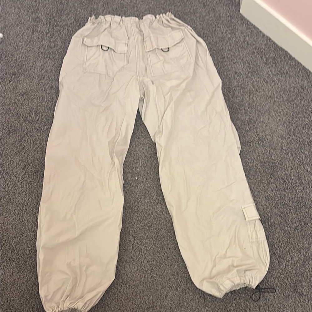 Beige Cargo Pants